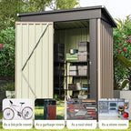 Patiowell 5x3 FT Outdoor Storage Shed, Tool Shed - Image 2