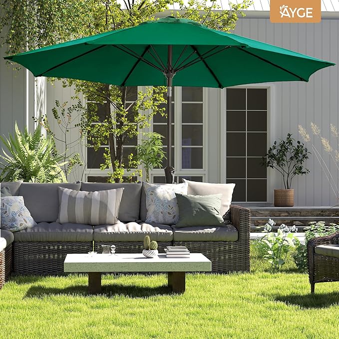 Ayge 9FT Large Outdoor Patio Umbrella Market Table Umbrella-UV Resistant - Image 6