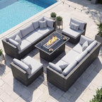 NICESOUL 9 Piece Outdoor Patio Furniture Set - Image 2