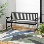 JONATHAN Y BNH101C Laurel 59.1" 3-Seat Slat-Back 600-Lbs Support Acacia Wood - Image 2