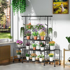 GIOTORENT 3-Tier Tall Metal Plant Stand Indoor Outdoor - Image 2