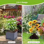 GENMOUS Raised Garden Bed with Tomato Planter Box Trellis, Tomato Planter Cage - Image 5