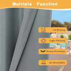 HolidayIdeas Extra Wide Outdoor Curtains - Image 3