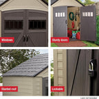 Rubbermaid Resin Outdoor Storage Shed - Image 9