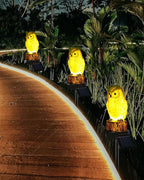iStatue Solar Owl Garden Stake Lights, Realistic Resin Owl Outdoor Decor - Image 5