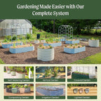 32" Extra Tall Raised Garden Bed Kits, 3.5 x 6.5 x 2.7ft Deep Root 9 in 1 - Image 8