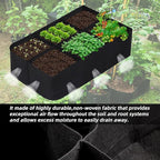CJGQ Fabric Raised Garden Bed 4x2x1ft Garden Grow Bed Bags - Image 3