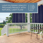 Town & Country Basics Cabana Solid Heavyweight Indoor Outdoor Curtains - Image 9