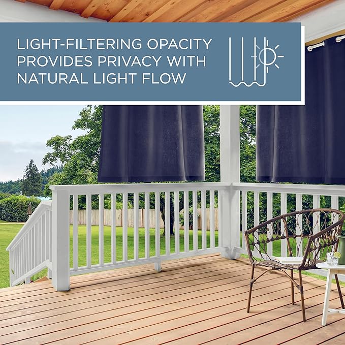 Town & Country Basics Cabana Solid Heavyweight Indoor Outdoor Curtains - Image 9