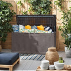 Flamaker Outdoor Storage Box 100 Gallon Waterproof Resin Deck Box Delivery Box - Image 6