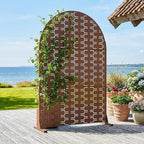 Casaphoria Metal Arched Privacy Screen Outdoor - Image 3