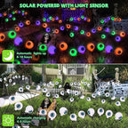 BrizLabs 6 Pack 36 LED Halloween Solar Eyeball Lights, 2 Modes Outdoor - Image 6