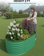 2 Pcs Raised Garden Beds Outdoor 4x2x2 ft - Image 2