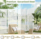 Casaphoria 72" H x 47" W Metal Privacy Screen, Outdoor Freestanding Decorative - Image 4
