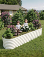 2 Pcs Raised Garden Beds Outdoor 8x2x2 ft - Image 6