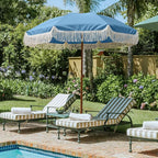 AMMSUN 7ft Patio Umbrella with Fringe Outdoor Tassel Umbrella UPF50+ Premium - Image 2