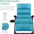 Best Choice Products Oversized Zero Gravity Chair, Folding Outdoor Patio - Image 3