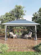 13 X 13FT Pop Up Gazebo, Canopy Tent, Gazebos on Clearance, Patio Folding Canopy - Image 9