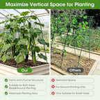 Cucumber Trellis for Raised Bed, U-Shape Garden Trellis for Climbing Plants - Image 4