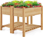 Yaheetech 34x18x30in Horticulture Raised Garden Bed 2pcs Planter Box by Yaheetech