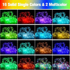 132Ft Rope Lights for Outside, Waterproof 18 Colors Changing Rope Lights Fairy - Image 2