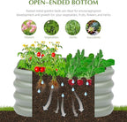 2-Pack 2x1ft Galvanized Raised Garden Bed, Outdoor Planter Bed, Metal Planter - Image 3
