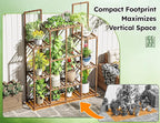 EnHomee Plant Stand Indoor Wood Plant Stand Outdoor Plant Shelf - Image 5