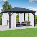 White Outdoor Curtains for Patio Waterproof by RichSets