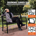VEVOR Outdoor Bench, 50 inches Metal Garden Bench - Image 6