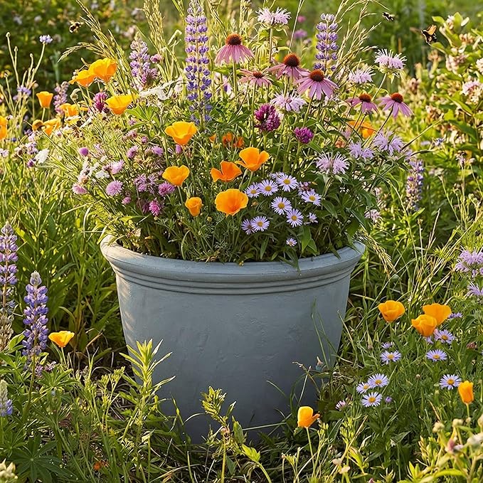 Sunnydaze 20-Inch Anjelica Large Plastic Pot - Image 7