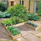 Giantex U-Shaped Raised Garden Bed, Wood Raised Garden Planter Box - Image 9