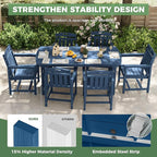 HDPE Outdoor Patio Dining Set - Image 4