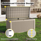 320 Gallon Outdoor Storage Box, Large Waterproof UV Resistant Deck Box - Image 4