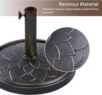 Yaheetech 18'' Patio Umbrella Base 26.5lbs Heavy Duty Antiqued Outdoor Market - Image 6