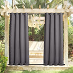 NICETOWN 2 Panels Outdoor Curtains Waterproof Extra Long 108 - Image 9