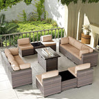 Kullavik 13 Pieces Outdoor Patio Furniture Set by KULLAVIK
