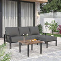 Outdoor Furniture Set, Patio Couch Sectional by COMLAXFIELD