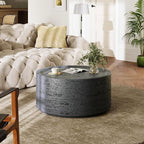 UPHA Outdoor Round Coffee Table, Small Modern Minimalist Accent Tables - Image 6