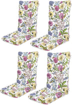 SERWALL HDPE Outdoor Rocking Chair Cushion Set of 4, Memory Foam Cushion by SERWALL