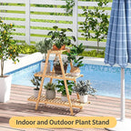 Bamboo Plant Stand - Image 7