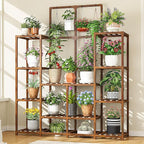 EnHomee Plant Stand Indoor Wood Plant Stand Outdoor Tiered Plant Shelf by EnHomee
