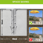 Universal In-Ground Umbrella Base, Rust-Resistant Steel Concrete Holder - Image 2