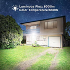 Onforu 80W LED Flood Lights Outdoor, 8000LM Super Bright Security Light - Image 3