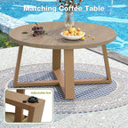 Outdoor Patio Furniture Set, 5 Pieces Modern Metal Patio Conversation Set - Image 6