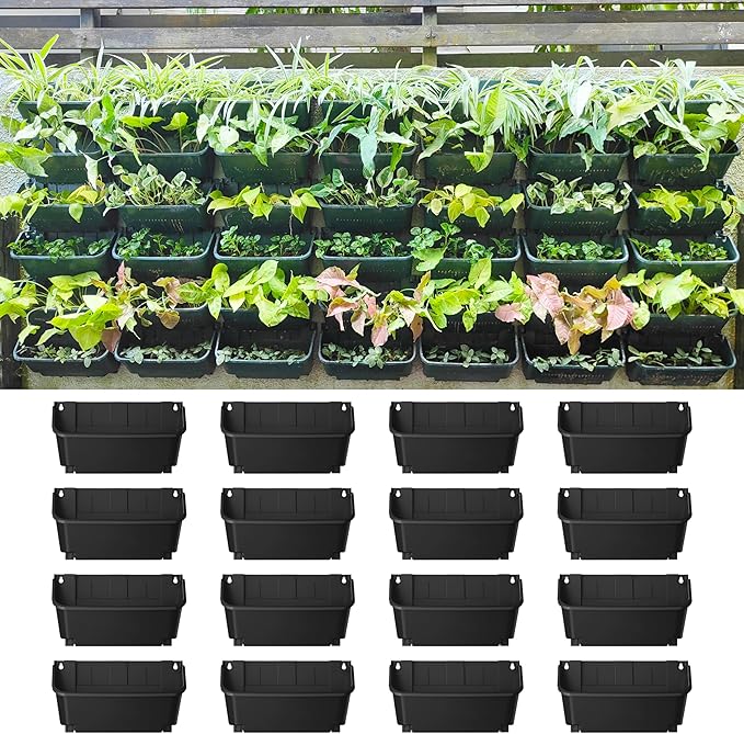 Maxona Black Color Vertical Garden Planter by Maxona