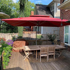 PURPLE LEAF 10' X 13' Patio Umbrella Outdoor Rectangle Umbrella Large - Image 2