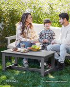 SERWALL HDPE Patio Conversation Set, 6-piece Sectional Outdoor Furniture Set - Image 9