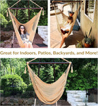 Sunnydaze Outdoor Hammock Chair Swing - Image 5