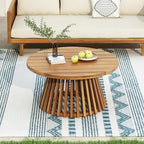 Merax Outdoor Acacia Wood Conversation Set - Image 3
