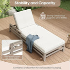 LUMISOL Patio Chaise Lounge Chair, 5-Position Adjustable Outdoor Chaise Lounge - Image 5